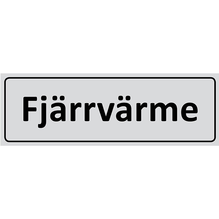 Informationsskylt Fjärrvärme - Unigraphics